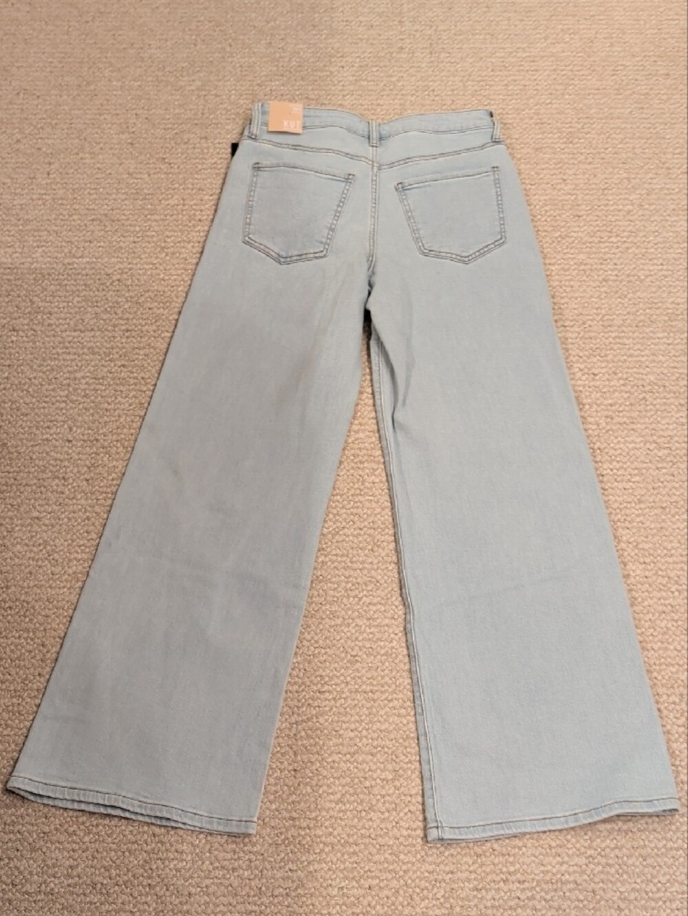 Kut from the Kloth Maya High Rise Light Blue Wide Leg Jeans - Picture 3 of 3